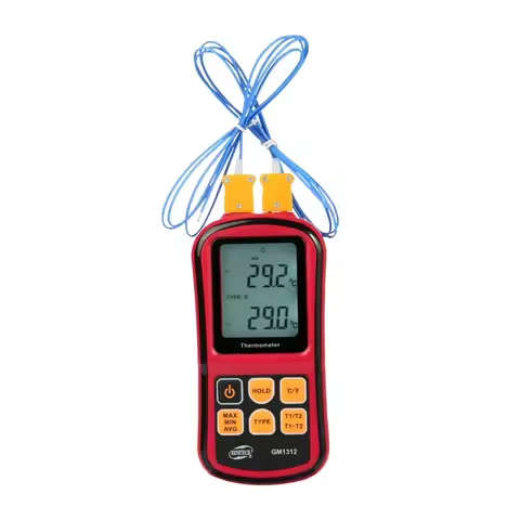 BENETECH Industrial Digital Thermocouple Thermometer J K E N R S Type 2 Probe Thermocouple Temperatu