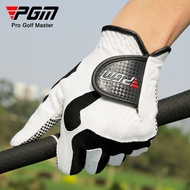 Pgm Golf Gloves Men's Golf Microfiber Cloth Gloves Single Anti-slip Particles
