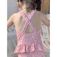 Baby Girl 1-8 years old Swimsuit Swimming Costume Bathing Suit One Piece Swimwear Summer Korean Styl