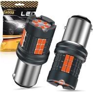 Sidaqi 1157 LED Bulb Red Built-in Load Resistor CANBUS Error Free 4000LM 30SMD 7528 2357 LED Anti Hy