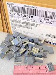 1000PF 300VAC MKP Y2/X1 (แพ็ค10ตัว/50ตัว/100ตัว) Made in Italy คาปาซิเตอร์ KEMET สีเทาขาห่าง10มิล แท