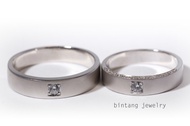 CIncin kawin emas putih 1 / cincin couple / wedding ring
