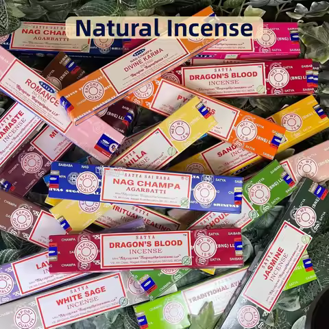 2/5Boxes India Stick Incenses White Sage Sandalwood Natural Household Indoor Clean Air Handmade Ince