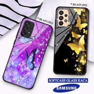 Softcase Glass Kaca SAMSUNG A33(5G) A53(5G) - Casing hp SAMSUNG A33(5G) A53(5G) [ S08 ].