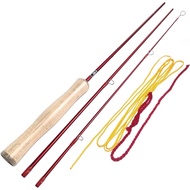 Aventik 4'0'' Amalan Fly Rod untuk Pemula Casting 3 Keping Permainan Fly Fishing Rod