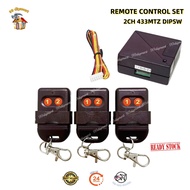 Autogate 2CH 433mtz Kawalan Jauh 8pin ( Receiver / Remote ) | Autogate 2CH 433mtz Remote Control 8pi