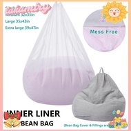 LAKAMIRY Bean Bag Inner Liner Easy Cleaning Bean Bag Chair Inner Cover No Filler Lazy Sofa Inner Liner