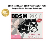 BDSM Set 10 Alat BDSM Tali Pengikat Kaki Tangan BDSM Bondage Sets Rope