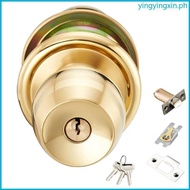 YIN Reversible Keyed Entry Door Knob Style Adjustable Latches Door Knob Secure Entry Door Knob for F