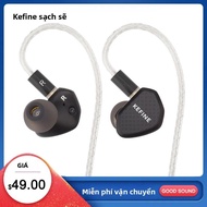 Tai Nghe Nhét Tai Kefine Klean 10mm DLC Diaphragm Dynamic Driver IEMs Hi-Fi Với Cáp Mạ Bạc 2 Chân Th