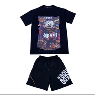 DSQ uncle clothes with large print and corner zip pants size 35-76kg