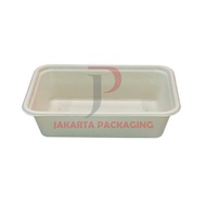 BAGASSE RECTANGULAR CONTAINER 650ML natural