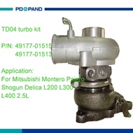 auto turbo parts TD04 turbolader for Mitsubishi 2.5L 4D56 4D56T diesel engine 2477cc 49177-01513 49177-01515 MR355220 MR