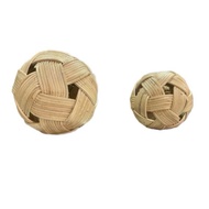 Bola sepak takraw rotan asli / Bola takraw rotan / Sepak takraw ball rattan (rotan padat)