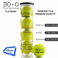 Thirty Love Padel Balls (Pack of 4) - Premium Wool & Durability