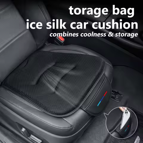 Car Summer Cool Air Seat Cushion Auto Breathable Ice Silk Cover For BMW 1 2 3 5 7 Series X1 X2 X3 X4