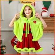DIACHAMY Grinch Cloak Tank Dress, Grinch Xmas Suit Christmas Elf Costume,  Girls Fancy Dress Dress U
