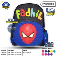 27 SPIDERMAN 2 Children's school bags with character for boys, kindergarten, elementary school, Free