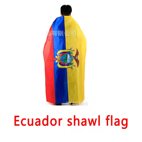 90x150cm Ecuador shawl flag Polyester Ecuador Shoulder FLAG Indoor Outdoor Super Poly 2026 football 