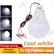 WSS DC bulb led bulb with crocodile clips energy rechargeable lamp