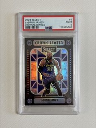 2024 Select LeBron James Crown Jewels PSA 9 Card
