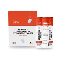 LA LIFE ARMOR Arginine + Carnitine Plus Effervescent Tablet 10s X 3 for Energy Booster