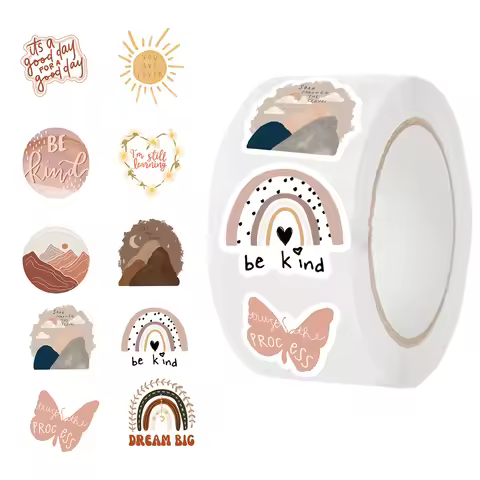 500PCS Boho Inspirational Stickers Motivational Quote Affirmation Positive Stickers for Journaling P