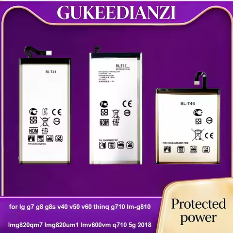 0-5000mAh BL-T37 BL-T46 BL-T41 For LG G7 G8 g8s V40 V50 V60 Thinq G710 LM-G810 lmg820qm7 lmg820um1 l
