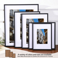 1/3pcs A4 Photo Frame In Black And Other Colors, High-End Metal 8.3 X 11.7 Inch Wall-Mounted Photo F