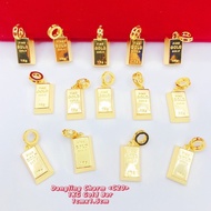[VELLITA] Aksesori Charm 1kg Fine Gold Bar Dangle Gold Charm &lt;1cm x 1.5cm&gt; 999.9 Bangkok Gold Plated