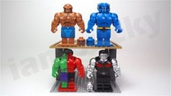 X-Men | Colossus | Beast 藍獸 | Thing 石頭人 | Compound Hulk 積木 人仔 一隻 minifigure 第三方人仔 minifigures