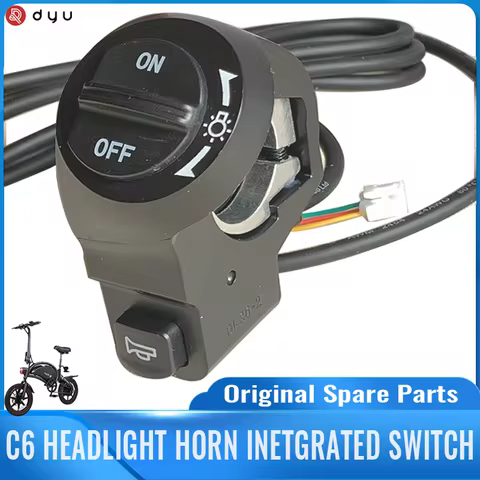 Original Headlight Horn Integrated Switch for Ebike, DYU C6 Ebike