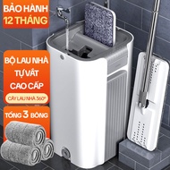 Bộ Cây Lau Nhà KITIMOP C6 PLUS-PRO Thùng Lau Nhà Tự Vắt Thông Minh Chổi Lau Nhà Xoay 360 Độ Lau Sàn