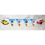 Flag banner Hotwheels bunting flag