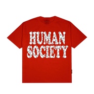SCOMMER T-shirt Human Society Red