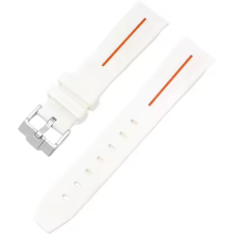 Replacement 20mm Curved No Gap Rubber Strap for Omega x Swatch Moonswatch Planet Series Moon Mercury