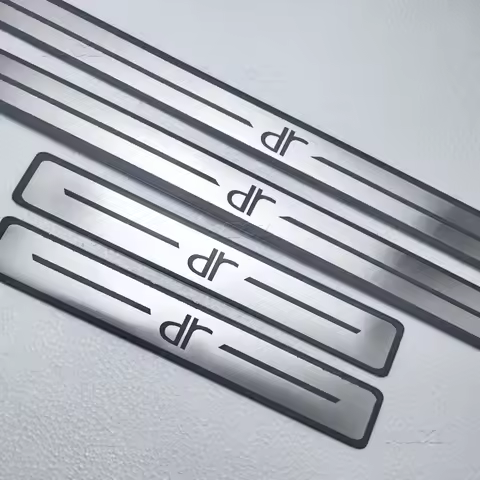 For Chery Dr 4.0/5.0/6.0 Accessories Stainless Steel Auto Door Sill Scuff Plate Anti-Kick Pedal Trim