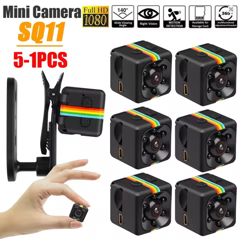 5-1PCS SQ11 Mini Camera Full HD 960P Camcorder Motion Sensor Night Vision Micro Camera DVR Sport DV 