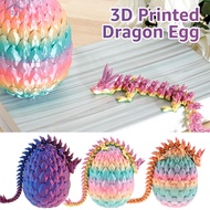 3D Printed Dragon and Dragon Egg Set Colorful Dragon Egg Toy Exquisite 3D Printed Dragon Ornament 3D