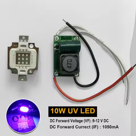 10W UV led Lamp Bead ultraviolet 365nm 375nm 385nm 395nm 410nm 420nm UV Purple High Power led lamp l