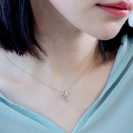 送禮 京華鑽石 10K 迪士尼公主系列 仙度瑞拉高跟鞋 心型鑽石項鍊