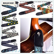 MAGICIAN1 Guitar Strap, Adjustable Polyester Guitar Belts, Musical Instrument Part Multi-Color Ukulele Strap Guitar
