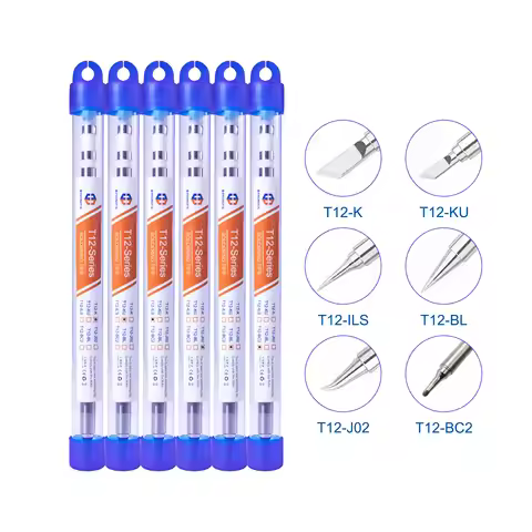 T12 Soldering Iron Tips Welding Tools Electric Soldering Iron T12- BC2 BL ILS J02 K KU For Hakko FX9