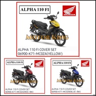 Cover Set Honda Wave Alpha CX110 Fi 100% Honda Original ( Yellow / Red / Blue ) Wave Alpha CX 110 Fi