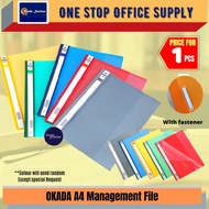 OKADA 807A Management File / Fail Pejabat / Fail Plastik / A4 File / School Fial / Fail  / Fail Fold