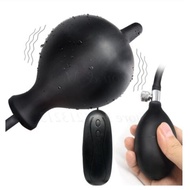 Large Anal Balls Silicone Butt Plug Vibrator Inflatable Prostate Massager Dildos Pump Anal Dilator