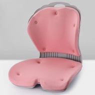 全城熱賣 - 包送貨 -人體工學舒適記憶棉護腰坐墊 成人兒童坐姿矯正靠墊 花瓣坐墊辦公室椅子防駝背護腰 座套可拆洗 43*37*46 粉紅色