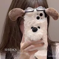 Soft Plush Phone Case For iPhone 11 12 13 14 15Pro XR X Xs Max mini 7 8 6s Plus MAX SE Cute master d