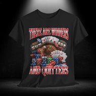 Funny Casino T-Shirt Poker Chips & Roulette Game Night Tee Ec9e