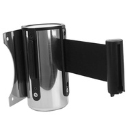 LazaraHome Stanchion Queue Barrier Post Wall Mount Retractable Ribbon 2m/3m/5m Belt